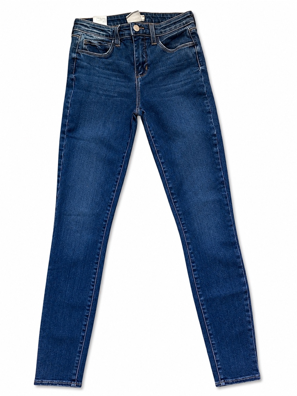 L’AGENCE Size 24 Cropped Ankle Skinny Jeans Stretch Denim Blue Wash